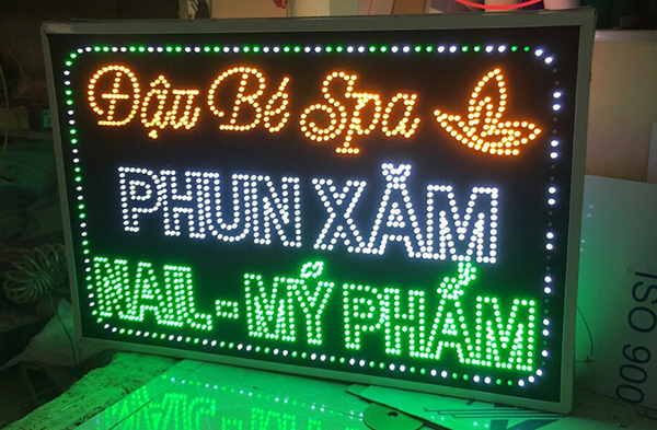 Mẫu biển quảng cáo, bảng hiệu quảng cáo Bắc Ninh đèn led đẹp